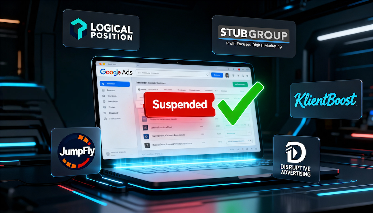 Comparing the top 5 agencies for google ads suspensions